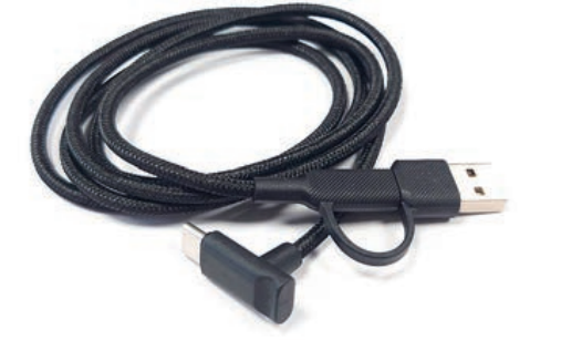 Kabel USB-A/USB-C to USB-C 90 stupňů