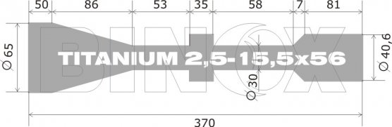 Puškohled Titanium 2,5-15,5x56SF